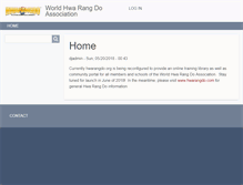 Tablet Screenshot of hwarangdo.org